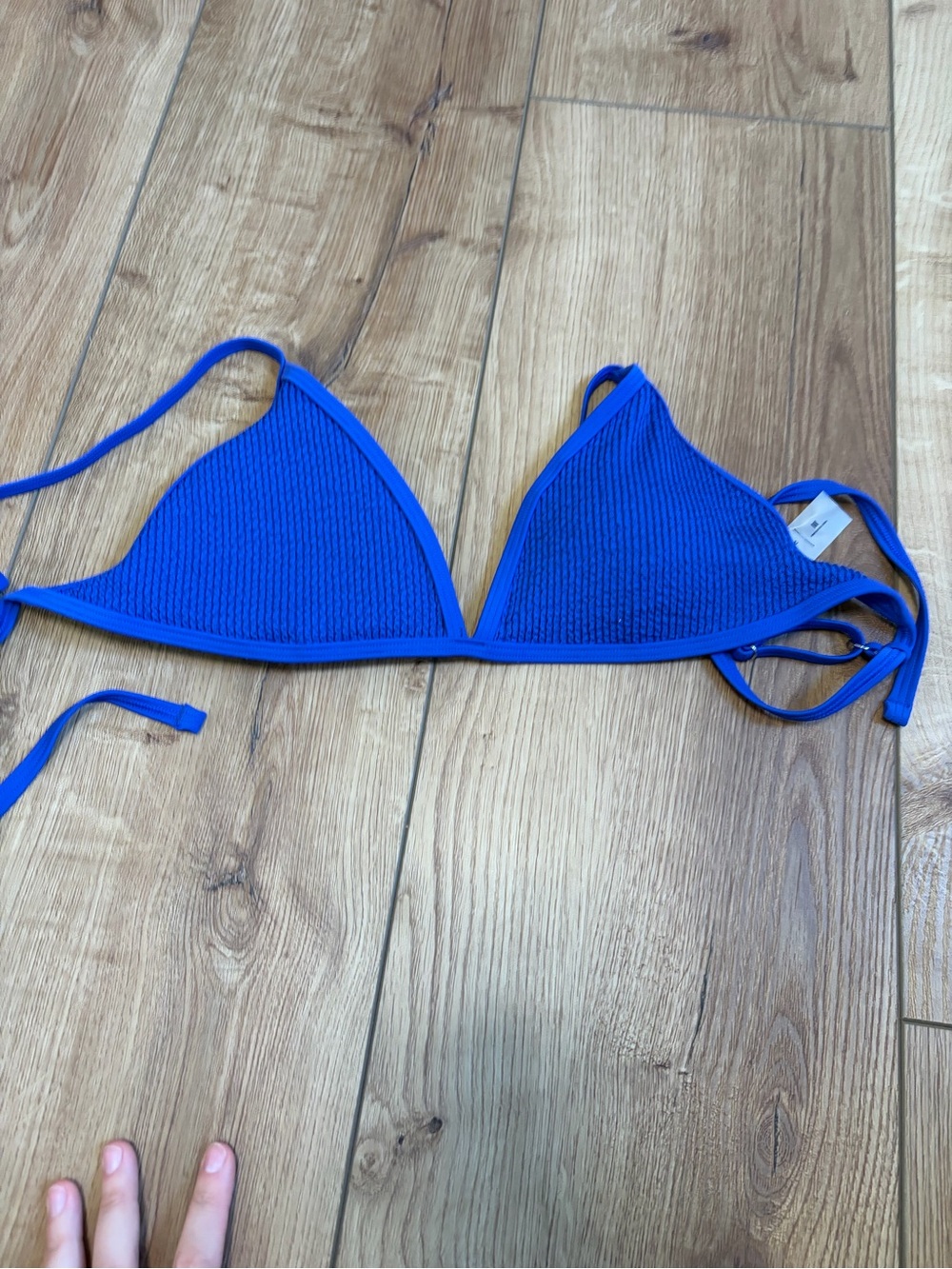 Abercrombie & Fitch Cobalt Blue Triangle Bikini Top